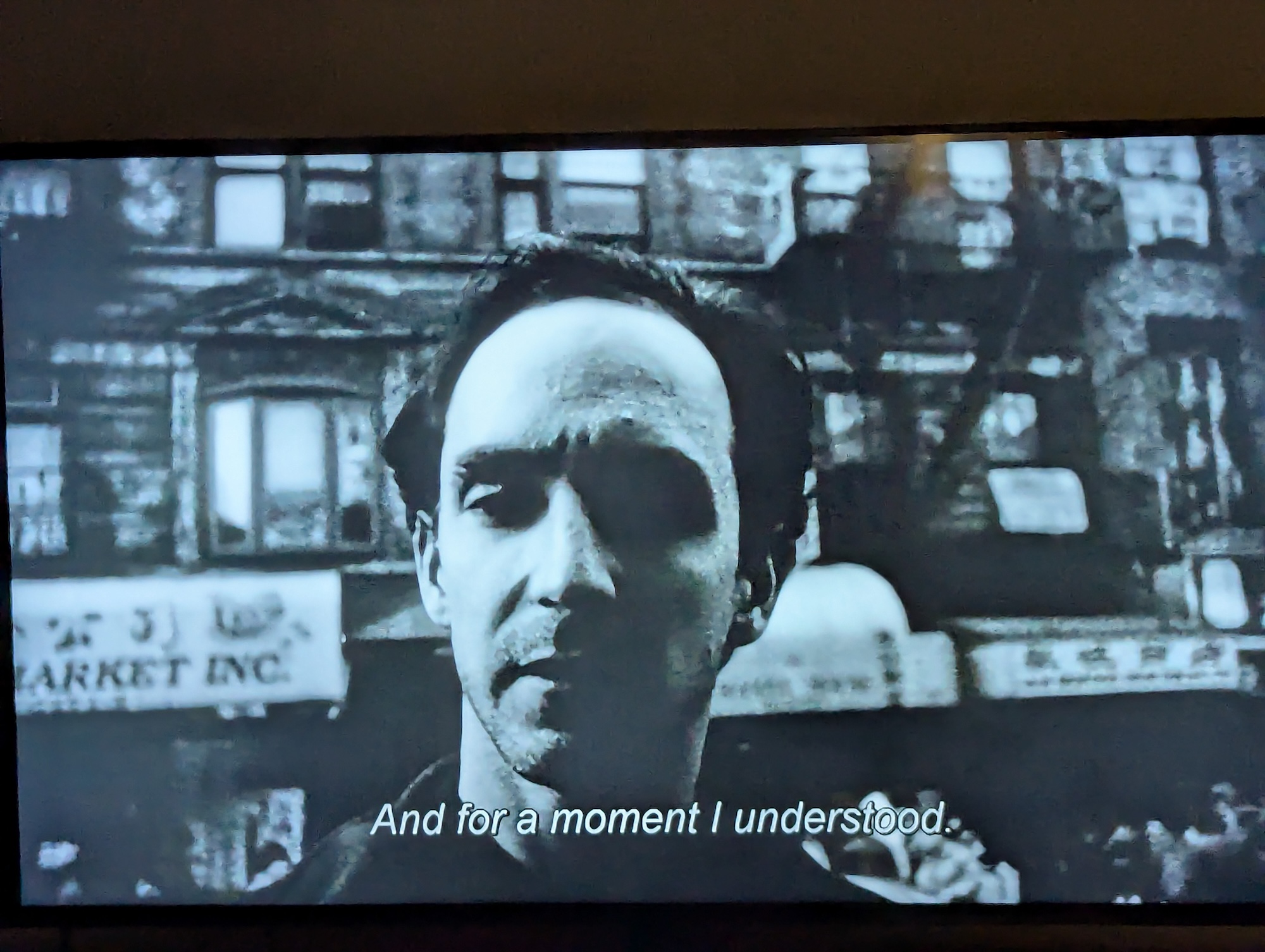 And for a moment, I understood